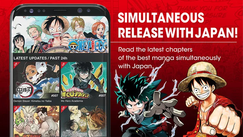 Like the digital Shonen Jump service, Manga Plus is offering simultaneous release on all of its currently ongiong series.